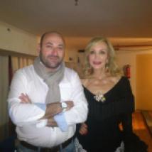 Con Carmen Lomano